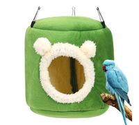 Nid chaud pour perroquets - Grand accessoire de cage à oiseaux avec 3 crochets, abri d'hiver confortable pour perroquets, housse de protection confortable et facilement lavable | Munias, canaris,