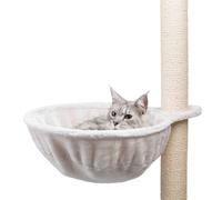 Trixie Sac douillet XXL pour arbre à chat – peluche extra‑résistante, ø 45 cm, gris clair