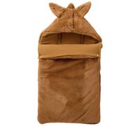 Nid d?ange fausse fourrure doublé gaze de coton havane (0-6 mois)