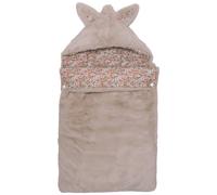 Nid d?ange fausse fourrure doublé gaze de coton liberty (0-6 mois)
