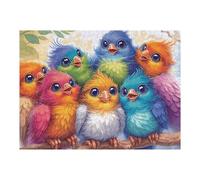 Nid d Oiseau Petits perroquets 500 Pieces Casse tête Personne Âgée en Carton Rigide sans Déformation Animal Animal de Compagnie Facile Débutant Thérapie Occupationnelle Anti Stress Petit Prix 500 PCS