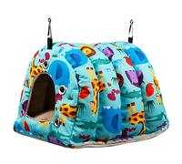 Nid d ' oiseau suspendu pour cage d ' hiver, maison chaude en peluche, tente pour perroquet, cachette pour dormir, et se reposer, nid chaud pour perroquet, petit animal, cochon d ' Inde, hamster, lit