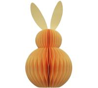 nid d'abeille décoratif XXL, nid d'abeille, Papier - Décoration de Pâques, Lapin en nid d'abeille en Papier de Soie, Lapin de Pâques en Papier/Carton Jaune, magnétique, Contenu de la Livraison : 1