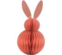 nid d'abeille décoratif XXL, nid d'abeille, papier - Décoration de Pâques, lapin en nid d'abeille en papier de soie, lapin de Pâques en papier/carton rose, magnétique, contenu de la livraison : 1