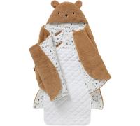 VERTBAUDET Nid d'ange transformable en peluche Ourson beige TU