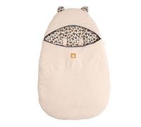 Nid D'ange Bébé 5 Attaches En Velours Côtelé Et Intérieur Gaze De Coton Ecru