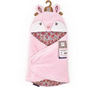 Doudou et Compagnie – Nid d'Ange Douillet BOH'AIME FAON – Peluche rose et fleuri 0–6 mois 69 cm