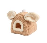 Nid d'ange chaud et doux pour petit animal | Maison pour petits animaux Chinchillas Souris Lapin Dragon Barbu Jardin Jardin Cour Marron