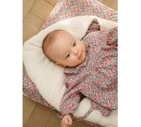 Nid d'ange en gaze de coton bio et tissu Liberty personnalisable rose pâle TU