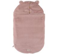 Nid d'ange jersey et fausse fourrure rose poudré TU