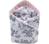 Nid d'ange - Gigoteuse bébé - Minky 100% Coton 75x75cm - Cône Double Face - hypoallergénique - Berry avec Minky Rosa - Medi 75 cm