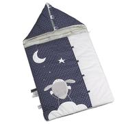 Nid d'ange nomade bébé mouton en coton - merlin bleu TU