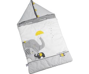Nid d'ange passe sangle Babyfan éléphant gris (80 cm)