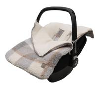 Jollein Chancelière Check Boucle Teddy – Porte‑bébé/siège auto 0+/poussette – Ceintures 3/5