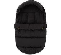 Jollein Chancelière rembourrée - Noir - Pour siège bébé groupe 0+ et poussette - Pour ceinture à 3 points et 5 points