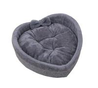 Nid d'ange pour chat en forme de cœur en peluche ergonomique pour l'hiver, idéal pour appartement, balcon, chambre à coucher, salon