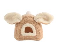 Nid d'ange pour hamster lavable et chaud | Maison Cage pour Chinchillas Souris Lapin Dragon Barbu Jardin Jardin Cour Marron