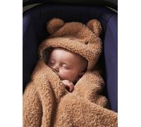Nid d'ange transformable en tapis à langer peluche beige TU