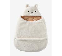 Nid d'ange transformable en tapis à langer peluche écru TU