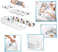 nid de bébé 3 en 1 Set complet Matelas et oreiller pour lit de bébé Sûr et ergonomique pour votre enfant Ours et renard