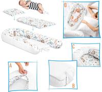 nid de bébé 3 en 1 Set complet Matelas et oreiller pour lit de bébé Sûr et ergonomique pour votre enfant Hérisson