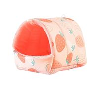 Nid de cochon - Motif animal de compagnie - Cachette chaude pour petit animal - Hamster - Écureuil - Cage de maison - Accessoires - Maisons pour animaux de compagnie - Pour peindre la masse (rose