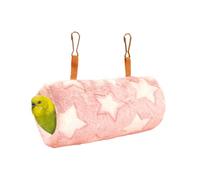 Nid de couchage d'hiver chaud en velours pour perroquet | 12 x 12 x 27 cm | Hamac résistant à la mastication | Cachette cage pour calopsittes inséparables | Lit thermique pour perruches, petits