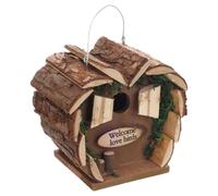 Nid De Flamant En Bois Cuoero Pour Petits Mésanges, 16x12x15,5 Cm