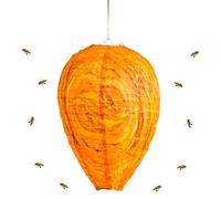 Nid de guêpes artificiel résistant aux intempéries - Piège à guêpes en polyester - Pour l'extérieur - Imperméable - Lanterne en tissu en forme de goutte - Pour la maison, le jardin, l'extérieur (B)