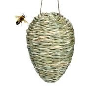 Nid de guêpes artificielles imitation et nid de frelons, matériau tissé artificiel, décoration à suspendre pour jardin, cour, verger, terrasse et balcon