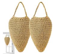 Nid de guêpes factice réaliste en coton avec crochet de suspension - Nid de guêpes suspendu - Pour jardin, terrasse, balcon, auvent, cour, parc, mur de maison