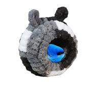 Nid de lapin, petit lit pour animaux de compagnie | Nid de cage chaude en coton - Maison d'hiver confortable pour petits animaux de compagnie, lit rond pour hamsters, furets et lapins