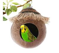 Nid De Noix De Coco - Nid D'oiseau De Noix De Coco Naturelle Pour Les Petits Animaux De Compagnie | Coconuts Shell Bird Nestt House Frouss Et Pinsons | Perruche Nestt Pour L'élevage, Le Repos Et Le Re