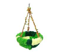 Nid De Perroquet - Hamac Pour Oiseaux D'hiver En Peluche 17 X 17 X 10 Cm | Lit Suspendu Chaud Pour Petits Oiseaux | Panier À Balançoire En Cage Souple, Pour Dormir, Se Cacher, Jouer Au Repos Et Utilis