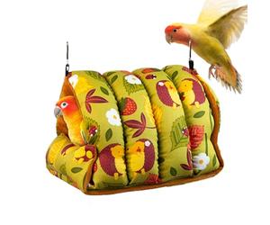 Nid De Perruche - Intérieur En Tissu Polaire Doux, Abri Chaud Pliable, Crée Un Confort De Repos Confortable Pour Les Petits Oiseaux, Espace Clos Et Confortable Pour La Protection Hivernale | Maison Co