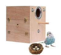 Nid d'élevage d'oiseau en bois - accouplement en bois en bois Boîte de reproduction pour nid de perroquets, maison d'accouplement du perroquet, volière en bois pour oiseaux, cage périchitos, cage en b