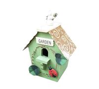 Nid d'élevage d'oiseaux en bois résistant aux intempéries pour cage d'arrière-cour extérieur pour petits oiseaux chanteurs oiseaux sauvages abri boîte de jardin