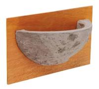 Nid d'hirondelle Rustique en Argile avec Plaque en Bois 24 x 14,5 cm - Supolypropylèneort de nid pour Hirondelles sous Toit