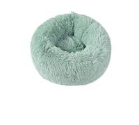 Nid d'hiver en peluche pour animal domestique - Chaud amovible et lavable - Décoration universelle saisonnière (vert)