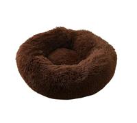 Nid d'hiver en peluche pour animal domestique - Chaud, amovible et lavable - Décoration universelle saisonnière (café)