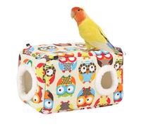 Nid d'hiver pour perroquet - Isolé avec rembourrage en coton épais - Nid de couchage lavable pour perroquets, perruches et pinsons-tigres - Maison chaude pour oiseaux en hiver, cachette et lieu de