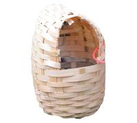 Nid d'oiseau, 6x3, 9x4.3 Hanging Bird House Bamboo Bamboo Woven Hummingbird House Haignable Hideout Cage for Garden Window Outdoor Home Decor