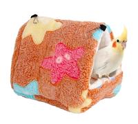 Nid d'oiseau blottissant - Hamac lit d'hiver chaud | Cages à oiseaux | Nichoir en flanelle à suspendre | Grotte douce et confortable pour perroquet, inséparable, calopsitte, perruche et petits animaux