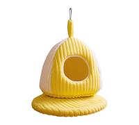 Nid D'oiseau Chaud,Confortable Refuge d'hiver pour Perroquets avec Tapis et Anneau de Suspension Amovible pour Aras,Perroquets Gris D'Afrique,Perruches,Conures