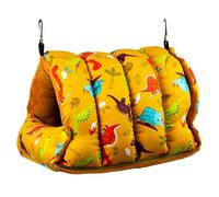 Nid d'oiseau chaud - Maison d'hiver - Hamac suspendu - Accessoires pour cage à gerbille - Petit perroquet - En velours - Pour animaux