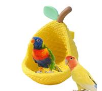 Nid D'oiseau - Coussin De Grotte Confortable En Forme De Poire, Abri Chaud Imprimé 3D, Intérieur En Coton Doux Avec Entrée Sécurisée Pour Un Repos Calme | Maison Pour Inséparable Canari Pinson Perroqu