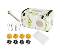 Nid d'oiseau d'hiver doux en polaire de coton chaud, cachette suspendue comme refuge confortable pour perruches, calopsittes, chambre de repos rembourrée, pour un repos confortable