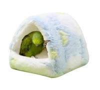 Nid D'oiseau Douillet Pour Perroquets Et Petits Oiseaux - Nid D'hiver En Peluche Douce, Coussin De Couchage Chauffant Pour Cages, Zone De Confort Apaisante Pour Calopsittes, Conures, Canaris Bird's Ne