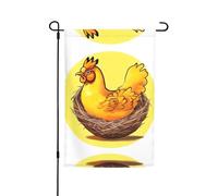 Nid d'oiseau - Drapeau décoratif de jardin - 30,5 x 45,7 cm - 100 % fibre de polyester - Tissu épais - Universel pour toutes les saisons