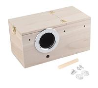 Nid D'oiseau en Bois Durable en Sapin, Nichoir D'élevage de Perroquets, Nid D'oiseau en Bois pour Cage, Boîte D'élevage D'oiseaux Calopsittes, Décoration de Maison, Nichoirs à Oiseaux Durables pour L'